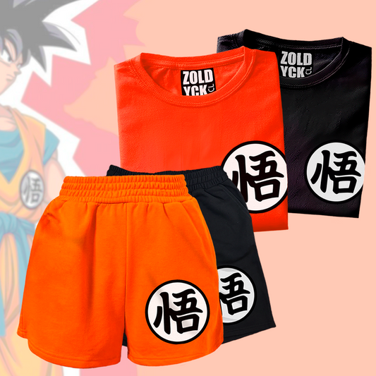 📦🩳👕  Box "Son Goku" Kanji (1 short + 1 polera)